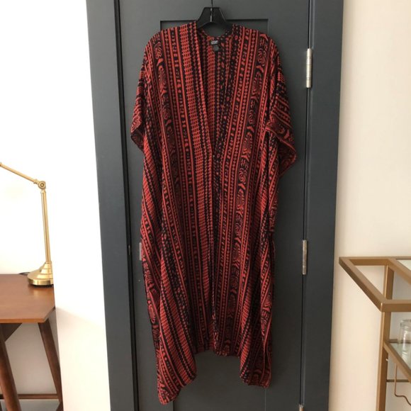 Anthropologie Roffe Beach Cover Up Duster Tribal Print - Picture 9 of 10